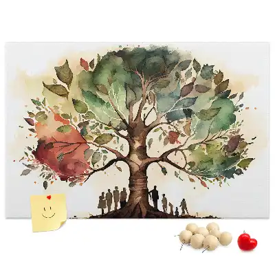 Ozdobna tablica korkowa Genealogia drzewo rodowe