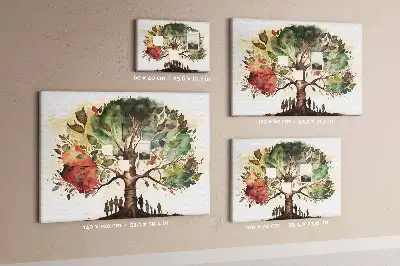 Ozdobna tablica korkowa Genealogia drzewo rodowe