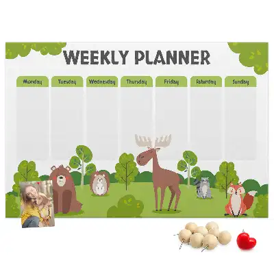 Korkowa tablica Plan lekcji