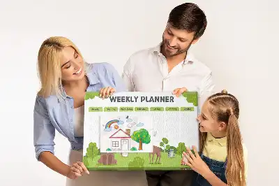 Korkowa tablica z planem lekcji dla ucznia