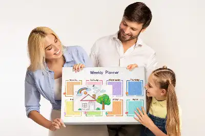 Tablica korkowa dla dzieci Tygodniowy planer