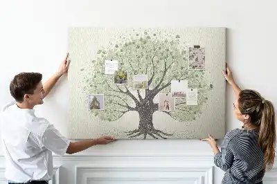 Korkowa tablica Duże drzewo natura