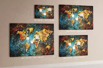 Ozdobna tablica korkowa Świat chaosu