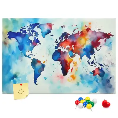 Korkowa tablica Malowana mapa