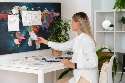 Tablica korkowa dla dzieci Abstrakcyjna mapa