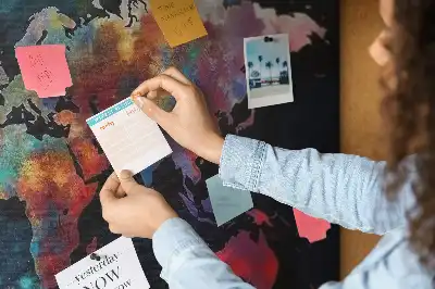 Tablica korkowa dla dzieci Abstrakcyjna mapa