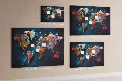 Tablica korkowa dla dzieci Abstrakcyjna mapa