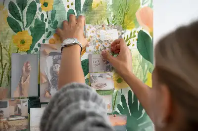 Ozdobna tablica korkowa Akwarela kwiaty