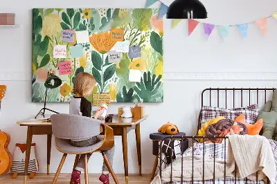 Ozdobna tablica korkowa Akwarela kwiaty