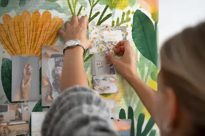 Ozdobna tablica korkowa Akwarela kwiaty
