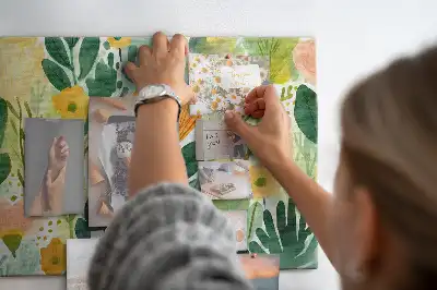 Ozdobna tablica korkowa Akwarela kwiaty
