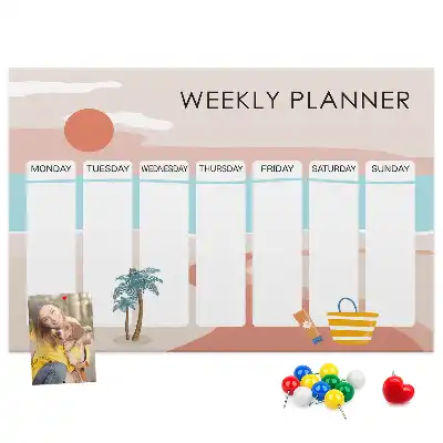 Korkowa tablica Planer tygodniowy
