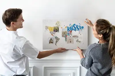 Korkowa tablica Geografia z liter i słów