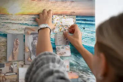 Tablica korkowa dla dzieci Plaża morze piasek