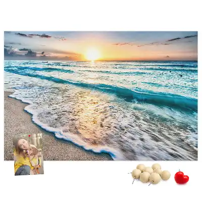 Tablica korkowa dla dzieci Plaża morze piasek