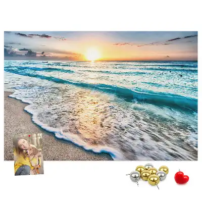 Tablica korkowa dla dzieci Plaża morze piasek