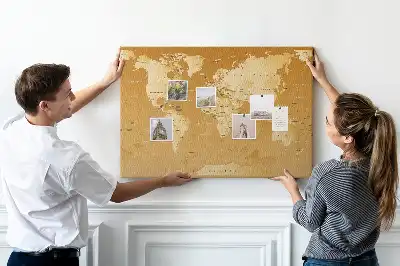 Tablica korkowa ozdobna Planeta ziemia mapa ścienna