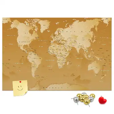 Tablica korkowa ozdobna Planeta ziemia mapa ścienna