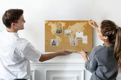 Tablica korkowa ozdobna Planeta ziemia mapa ścienna