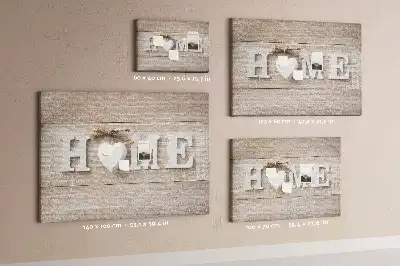 Korkowa tablica na ścianę z napisem Home