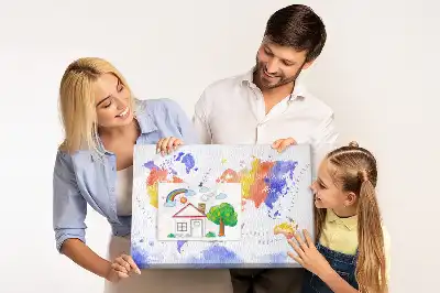 Korkowa tablica Malowana mapa świata
