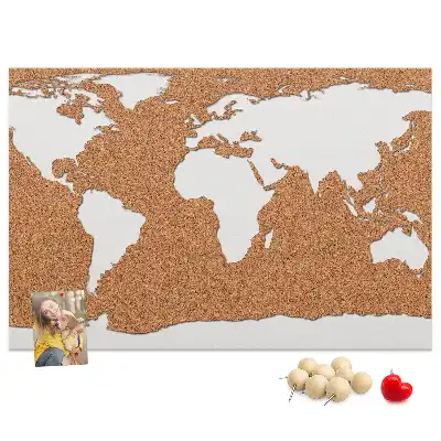 Tablica korkowa Naturalny motyw kartograficzny