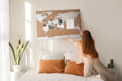 Tablica korkowa Naturalny motyw kartograficzny