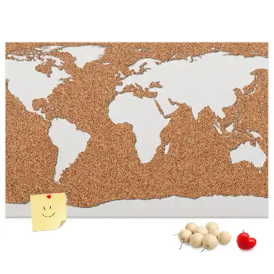 Tablica korkowa Naturalny motyw kartograficzny