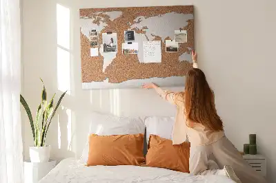 Tablica korkowa Naturalny motyw kartograficzny