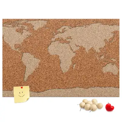 Ozdobna tablica korkowa mapa struktura korka