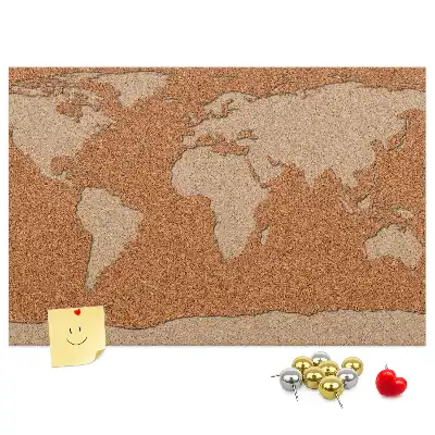 Ozdobna tablica korkowa mapa struktura korka