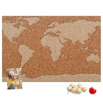 Ozdobna tablica korkowa mapa struktura korka