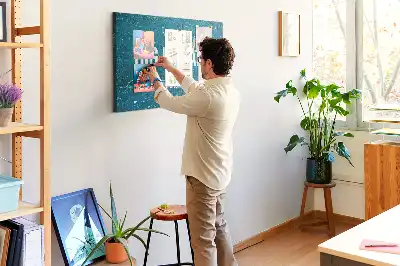 Tablica korkowa dla dzieci z tekstem motywacyjnym
