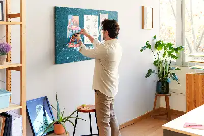 Tablica korkowa dla dzieci z tekstem motywacyjnym