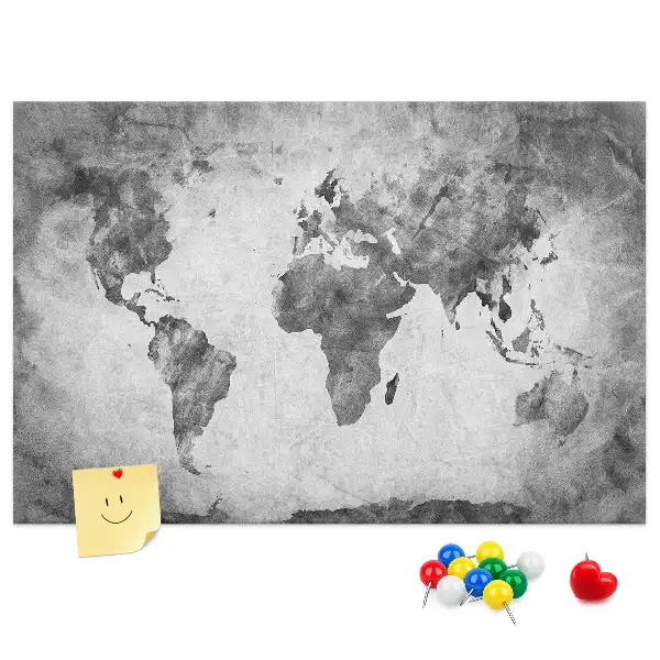 Tablica korkowa Atlas lądów świata