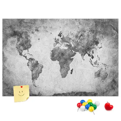 Tablica korkowa Atlas lądów świata