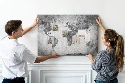 Tablica korkowa Atlas lądów świata