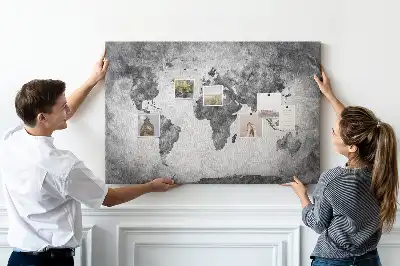 Tablica korkowa Atlas lądów świata