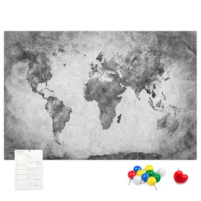 Tablica korkowa Atlas lądów świata