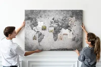 Tablica korkowa Atlas lądów świata