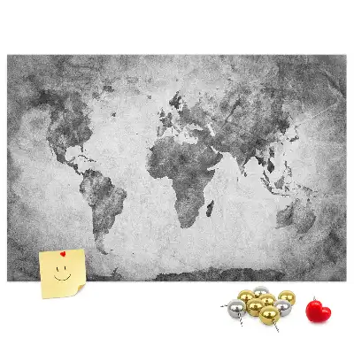 Tablica korkowa Atlas lądów świata