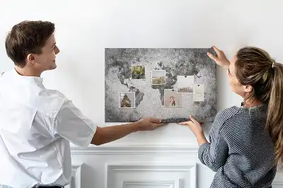 Tablica korkowa Atlas lądów świata