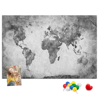 Tablica korkowa Atlas lądów świata