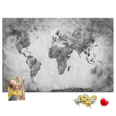 Tablica korkowa Atlas lądów świata