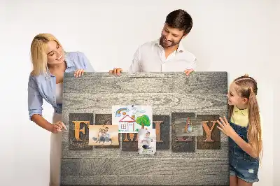 Korkowa tablica na ścianę Sentencja familijna