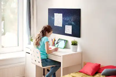 Tablica korkowa dla dzieci Ciemne niebo gwiazdy