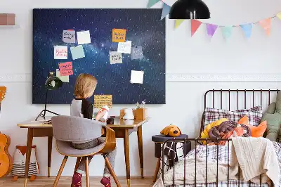 Tablica korkowa dla dzieci Ciemne niebo gwiazdy