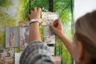 Tablica korkowa z motywem lasu i drzew Natura