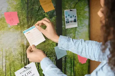 Tablica korkowa z motywem lasu i drzew Natura