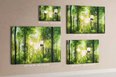 Tablica korkowa z motywem lasu i drzew Natura